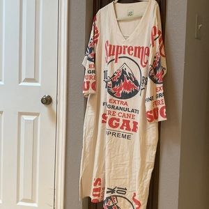 Jaded Gypsy "Sugar" V-Neck Sugar Sack Cotton Hippie Boho Midi Dress Size S/M